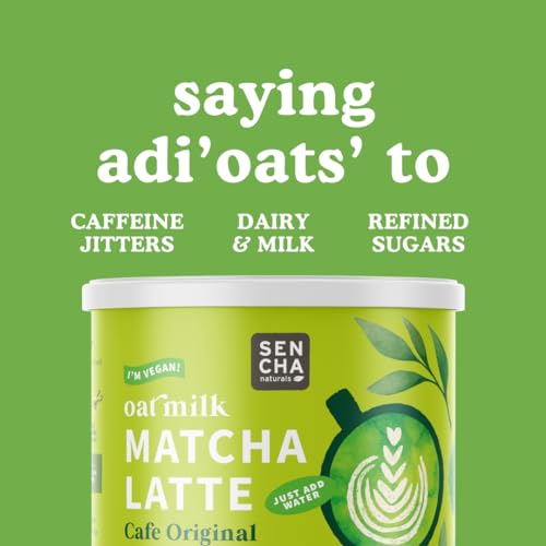 SENCHA NATURALS Oat Milk Vegan Matcha Latte Café Original 8.5 oz