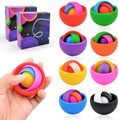 Fidget Toys Adults Pack, Fidget Spinner Set for Kids, Sensory Toys Boys Girls Teens Christmas Stocking Stuffers Party Favors, ADHD Autism Stress Relief Finger Toys, Gift for New Year