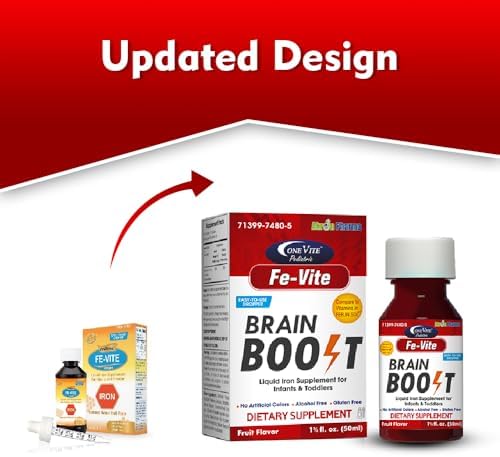 Pediatric FE-Vite Drops | Liquid Iron Supplement | 50ml, 1.66 Fl Oz (Pack of 1)