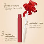 Matte Liquid Lipstick Set, 12 Colors Velvet Lip Glosses Kit, Waterproof Long Lasting Colored Lip Stain High Pigmented Moisturizing Black Lipstick Lip Makeup for Women Girls