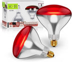 250 W att R40 Incandescent Light Bulbs (2-Pack) - Bathroom Infrared Heat Lamp for Chickens Chicks Puppies Reptiles Livestock Poultry , Sauna Red Light Therapy Bulb | 2,000 Hour Rated, E26 Base, 120V