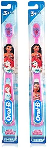 Oral-B Princess Toothbrush for Little Girls, Children 3+, Extra Soft (Characters Vary) - Pack of 4