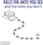 TERRO T1804SR Outdoor Ready-to-Use Liquid Ant Bait Killer and Trap - Kills Common Household Ants - 8 Bait Stations
