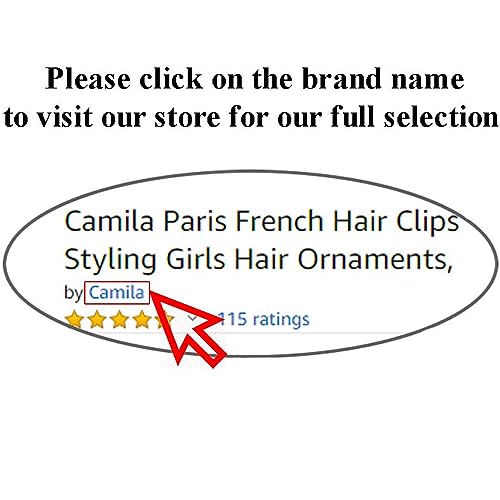 Camila Paris AD825/2 French Hair Side Comb, Small, Curved Tortoise Shell French Twist Hair Combs Decorative, Strong Hold Hair Clips for Women Bun Chignon Up-Do Girls Hair Accessories, Made in France