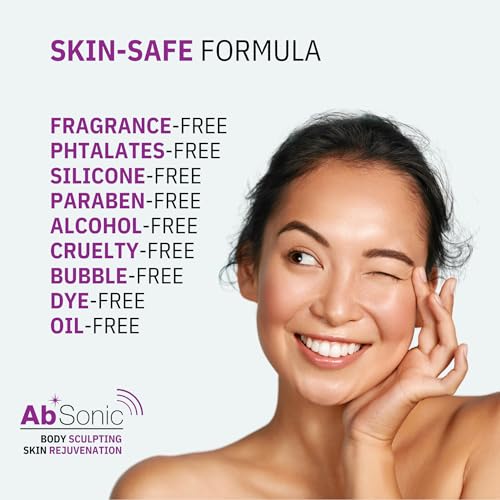 Absonic Conductive Gel for Facial Devices – Hydrating Microcurrent Gel for Face, Radiofrequency & Red Light Therapy – Nuface Primer Alternative – Smooth, Non-Sticky Formula – 8.5 oz - 1-Pack