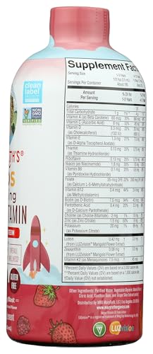 MaryRuth's Kids Liquid Morning Multivitamin | Kids Multivitamin | Immune Support | Vitamin C & D | Kids Vitamins | Kids Vitamins multivitamin | Vegan | 30-180 Servings | 15.22 fl oz