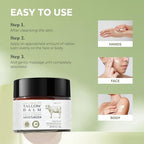 Beef Tallow for Skin, Beef Tallow and Honey Balm, Tallow Face Moisturizer Nourishes and Hydrates the Skin, Grass Fed Whipped Tallow Honey Balm Enriched with Raw Wild Honey 60g