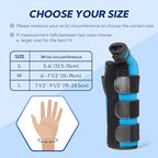 Boxer Fracture Splint, Ulnar Gutter Splint Right Hand, the 4th and 5th Metacarpal Finger Splint Hand Brace, Boxer Orthosis Hand & Wrist Brace for Women & Men, Left, M