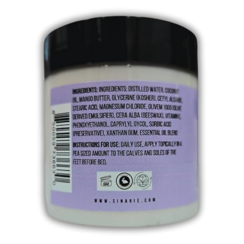 Sweet Dreams Magnesium Emulsified Body Butter, 4 oz., 1 Count | Mango Butter | Premium Magnesium Oil | Natural Ingredients | Magnesium Lotion