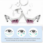 Under Eyes Red Light Therapy Massager Glasses,Microcurrent Eye face led red light Beauty Device under Eye Massager Eyes Bag Remover for Reduce Dark Circles Puffiness Wrinkles Relax Eye Strain