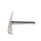 LUBAN Stainless Steel Garden Hoe Pick 15-inch Length Lightweight Weather Resistant Metal Multipurpose Hand Tool for Gardening Cultivator Weeding Seeding Turning Soil