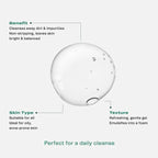 Hey Bud Skincare Hit Refresh, Hemp Gel Cleanser, Gently Cleanses and Helps Reduce Excess Oils, Vegan and Cruelty Free (5.07 fl oz.)