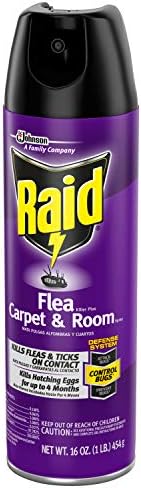 Raid Flea Killer, Kills Fleas, Crickets, Roaches, Silverfish and Ticks, Use in your Home or on your Dog, 16 oz
