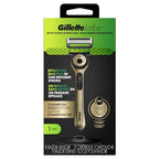 GilletteLabs with Exfoliating Bar Razor for Men, Champion Gold Edition - 1 Handle, 1 Razor Blade Refill, Includes Premium Magnetic Stand