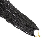 Goddess Box Braids Crochet Hair - 24 inch Crochet Box Braids Pre Looped 8 packs Boho Box Braids Crochet Hair Curly Ends,Bohomian Box Braid Crochet Hair for Black Women 1b