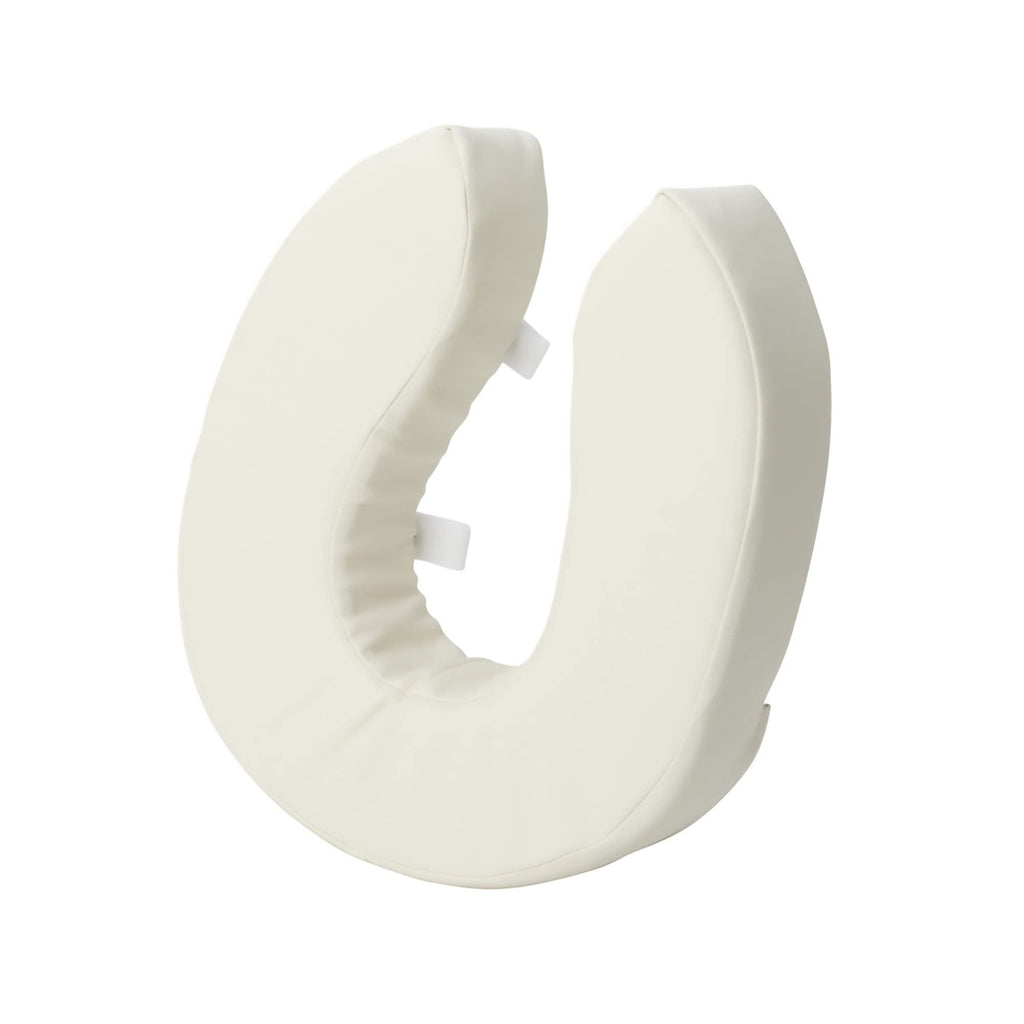 DMI Raised Toilet Seat Cushion and Cover to Add Extra Padding the while Relieving Pressure, Tear Resistant, FSA & HSA Eligible, 2 Inch Pad, White