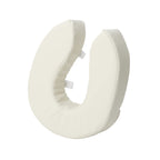 DMI Raised Toilet Seat Cushion and Cover to Add Extra Padding the while Relieving Pressure, Tear Resistant, FSA & HSA Eligible, 2 Inch Pad, White