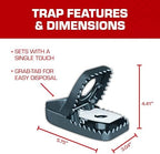 Tomcat Secure-Kill Rat Trap, Features Aggressive Secure Catch Design to Trap and Kill, 2 Traps
