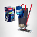 O-Cedar H2prO Flat Mop System | Quick Cleaning Tool | Clean with Water | Machine Washable Reusable Microfiber Mop Pad | Safe on Wood Floors, Vinyl, Tile, Baseboards, Walls