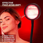 Red Light Therapy Lamp 10000Lux, 54 LEDs 660nm 850nm LED Red Light Therapy Lamp with Clips, Suitable for Home Skin Beauty, Anti-Aging, Relieving Muscle and Joint Pain.