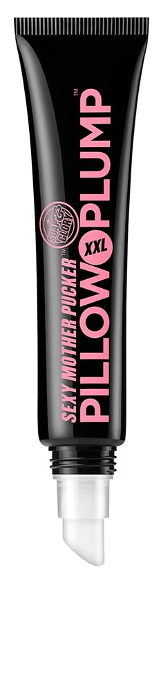 Soap & Glory Sexy Mother Pucker XXL Lip Plumper Gloss - High Shine Lip Gloss for Women with SUPERFILL™ Plumping Technology - Hydrating & Volumizing Vegan Formula - Clearvoyant (0.3 fl oz)