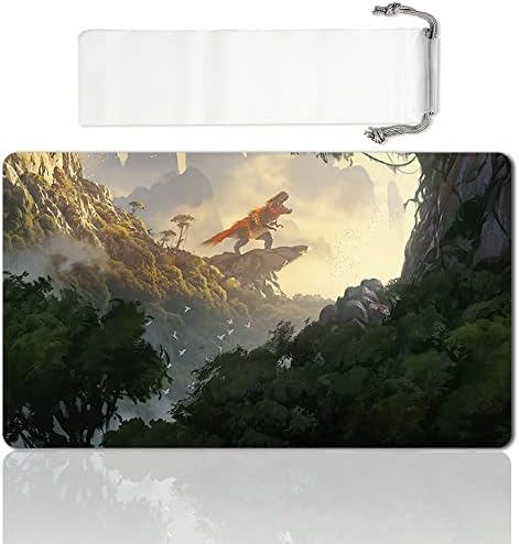 Board Game MTG Playmat Games Size 60X35 cm CCG Compatible for MTG CCG RPG Trading Card Game (MTG1-Rootbound Crag)