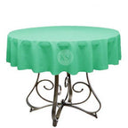 KS Linens Round 72-Inch Polyester Tablecloth - Available in Over 45 Colors, Ideal for Restaurants and Versatile Event Overlays Choose from Classic White, Elegant Black, and More! (Acqua Blue)