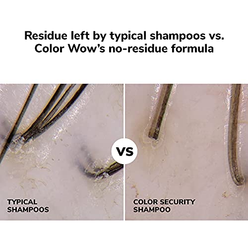 COLOR WOW Color Security Shampoo – Sulfate Free & Residue-Free Formula | Healthy Looking Hair & Scalp | Paraben Free Salon Quality