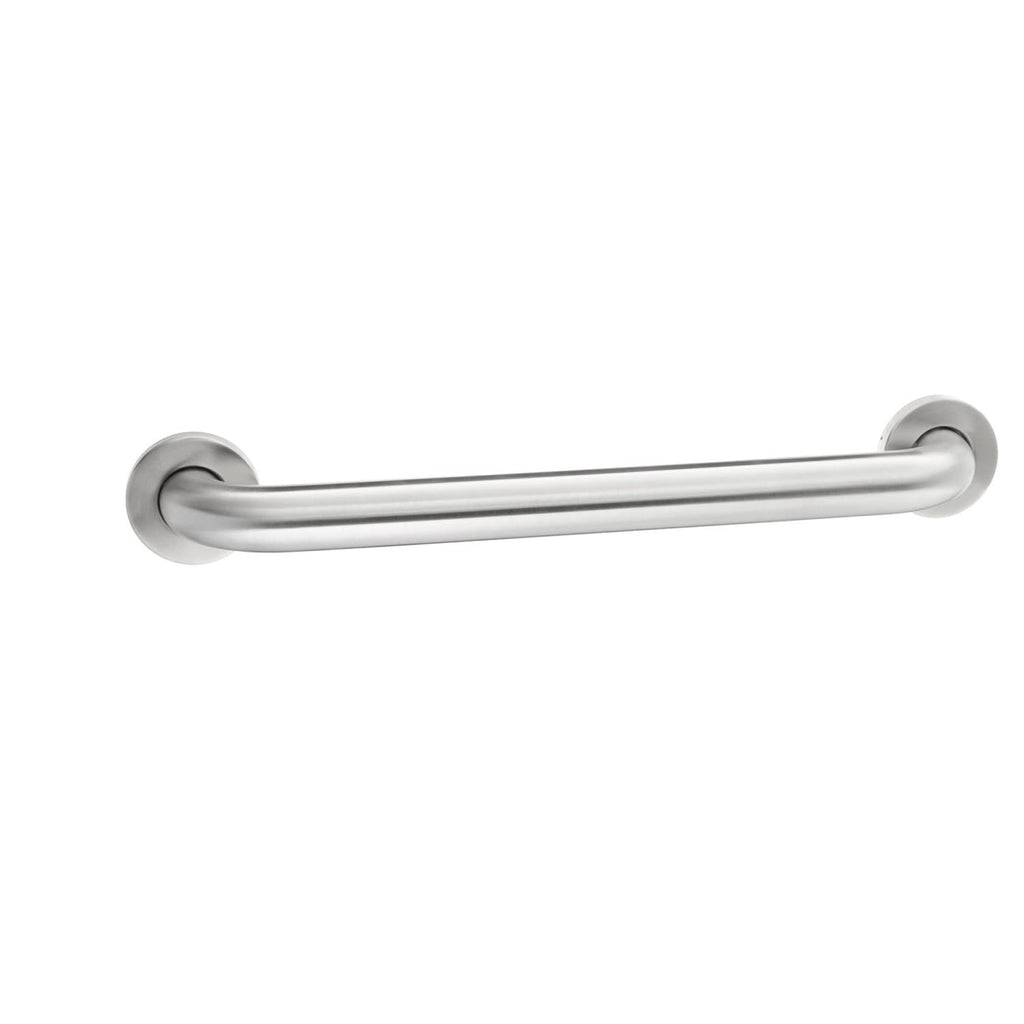 Amazon Basics Bathroom Handicap Safety Grab Bar, 18 Inch Length, 1.5 Inch Diameter, Holds up to 500LBs, ADA Compliant, Stainless Steel