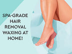 Bliss Poetic Waxing At Home Wax Kit - 5.3 Fl Oz - Microwavable Stripless Wax Hair Removal Kit - Fragrance Free - Safe for All Skin Types - 6 PC Set