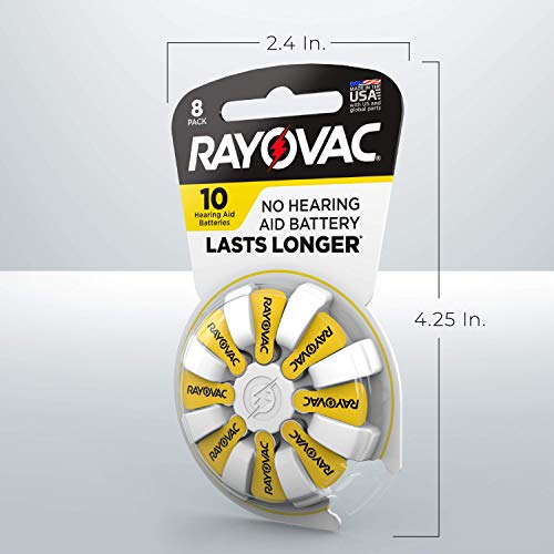 Rayovac Hearing Aid Batteries Size 10 for Advanced Hearing Aid Devices ,56 Count