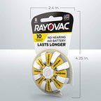 Rayovac Hearing Aid Batteries Size 10 for Advanced Hearing Aid Devices ,56 Count