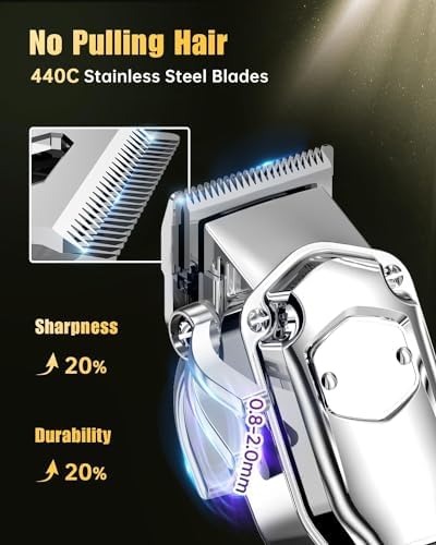 Romanda Clippers and Trimmers Set, Hair Clippers for Men Cordless,Mens Clippers and Grooming Set,Barber Clippers Set