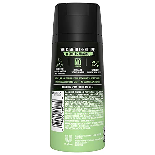 AXE Wild Bamboo Men's Body Spray Deodorant 48hr Odor Protection With Essential Oils Aluminum Free Deodorant Body Spray 4.0oz