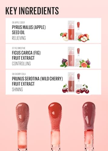Kaja Lip Plumping - Juicy Glass 07 Fig Smoothie | Hydrating, Feel Plumped and Lightweight with Vitamin Tree Fruit Oil, Vegan, Cruelty-Free, Clear Tint Stain Shine Gloss Plumper, Long Lasting