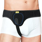 Inguinal Hernia Belt for Men & Women | Single-Side Precision Support (Left/Right) | Medical-Grade Post-Surgery Truss with Adjustable Waist Strap | Black, S (24"-29.5" Hip)