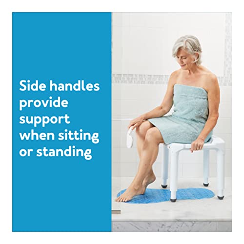 Carex Universal Bath Seat and Shower Chair, Heavy Duty Shower Bench for Bathtub, Safety Bath Seat Stool for Seniors and Disabled, Supports up to 400 lbs, Adjustable Height Shower Bench for Inside Tub