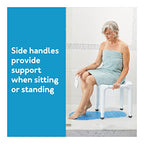 Carex Universal Bath Seat and Shower Chair, Heavy Duty Shower Bench for Bathtub, Safety Bath Seat Stool for Seniors and Disabled, Supports up to 400 lbs, Adjustable Height Shower Bench for Inside Tub