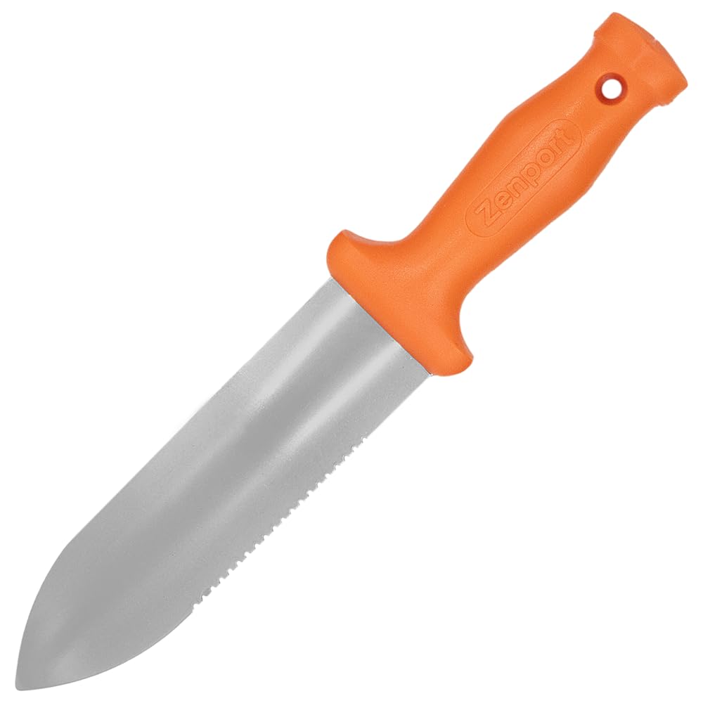 Zenport K245 ZenBori Soil Knife with 6-Inch Stainless Steel Serrated Blade