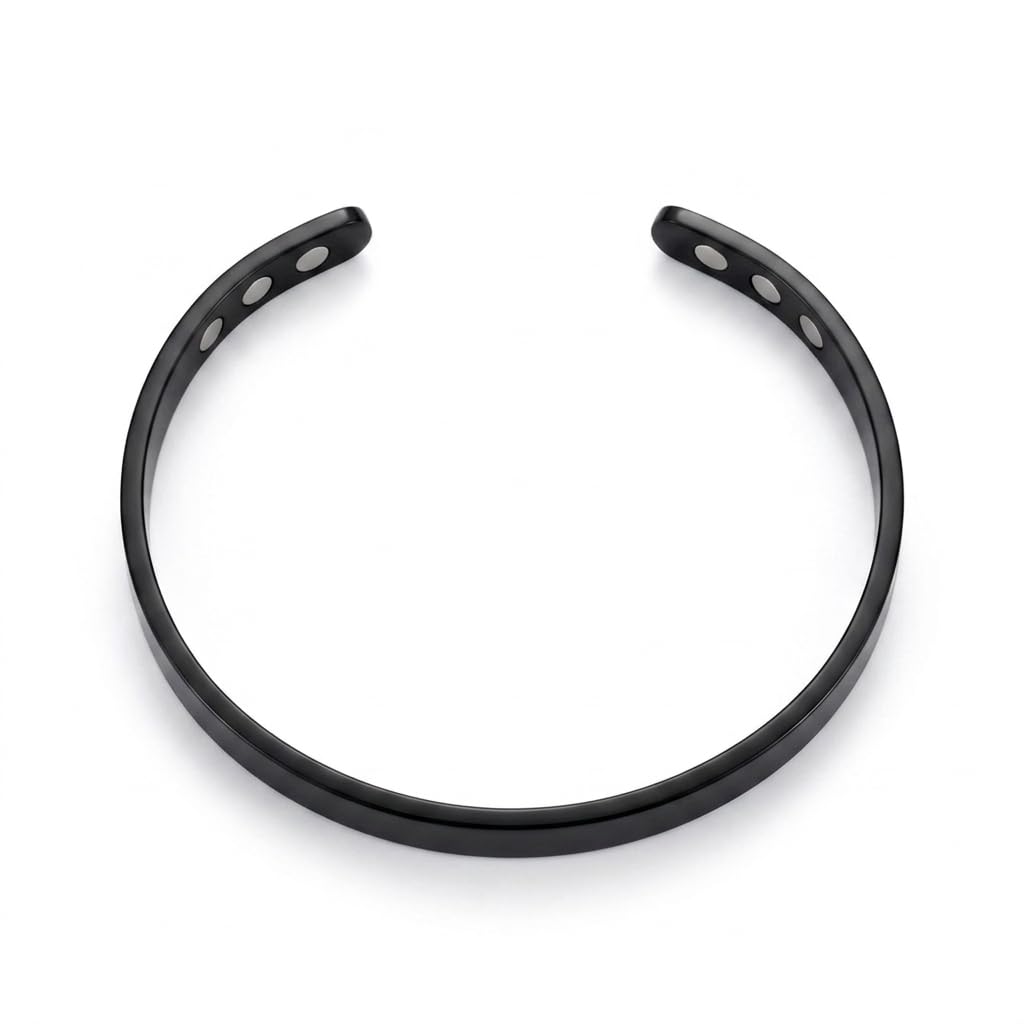 KALM Bracelet, Adjustable Bangle Bracelets for Women, with Gift Box (Black)