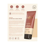 Ultra Rich Hand Cream – Intensive Hydration & Repair for Dry, Chapped Hands | Enriched with Shea Butter, Ceramides, Niacinamide (B3) & Panthenol (B5) (Acacia, 1.7 fl oz, Pack of 5)