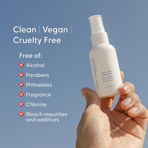 twenty/twenty Easy On The Eyes – 0.02% Hypochlorous Acid Spray to Cleanse Eyelashes – Reduce Eyelid Irritation – Safe for Sensitive Skin – Ophthalmologist Developed–Vegan, Clean Ingredients – 60ml