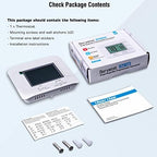 Upgraded Non Programmable Thermostats for Home 1 Heat/1 Cool Single Stage System, with Temperature & Humidity Monitor and Large Green LCD