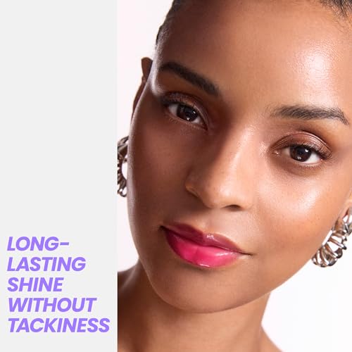 Wonderskin Lip Rehab Serum Oil - Color Changing Lip Oil from Clear to Pink - PH-activated, Non-sticky & Hydrating Tinted Serum for Dry Lips (Kissed)
