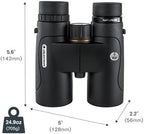 Celestron–Nature DX ED 10x42 Premium Binoculars –Extra-Low Dispersion Objective Lenses –Outdoor and Birding Binocular–Fully Multi-Coated with BaK-4 Prisms–Rubber Armored – Fog & Waterproof Binoculars