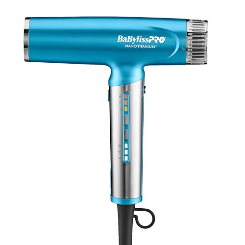 BaBylissPRO® Nano Titanium™ Professional Nano Light Ionic Dual-Voltage Lightweight Hair Dryer for All Hair Types