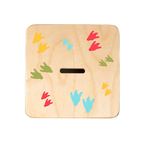 Wooden Piggy Bank for Kids and Adults, Personalized Gift Handmade in USA by BloomOwl, Custom Piggy Bank, Personalized Banks for Kids, Gifts for Baby Boys and Girls (Dinosaur- Fun)