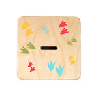 Wooden Piggy Bank for Kids and Adults, Personalized Gift Handmade in USA by BloomOwl, Custom Piggy Bank, Personalized Banks for Kids, Gifts for Baby Boys and Girls (Dinosaur- Fun)