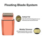 2 Pack Shaver Replacement Foil and Cutters Compatible with BaBylissPRO Double FXFS2 Metal Shaver foil Replacement,Rose Gold