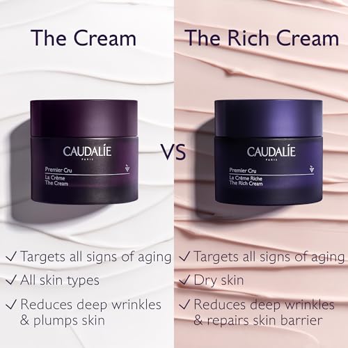 Caudalie Premier Cru Anti-Aging Cream Moisturizer, Refillable - 50 ml